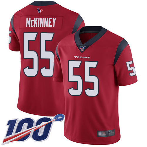 Houston Texans Limited Red Men Benardrick McKinney Alternate Jersey NFL Football #55 100th Season Vapor Untouchable